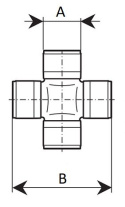 20x34,4I/C (56.4MM) Krzyżak wału z zabezp. KOYO GUN28-K