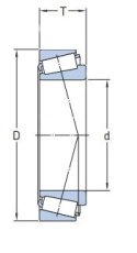 Łożysko 4THM801346/HM801310 NTN 38,1x82,55x29,37