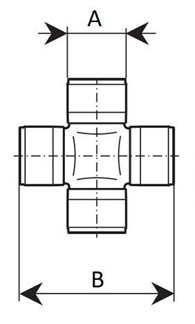 15x39 Krzyżak wału KOYO UJ1539SD-K 15x39 Krzyżak wału KOYO UJ1539SD-K