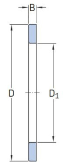 Pierścień oporowy podkładka TRA 815 12,7x23,8x0,81