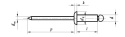 3,2x10 AL/ST Nit nity zrywalne ISO 15977 25szt.