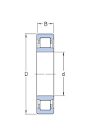 NU 208 ET2X C3 NTN Łożysko walcowe 40x80x18