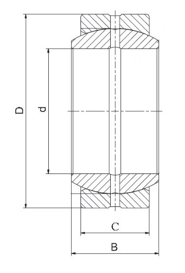 Łożysko przegubowe GEZ 44 ES FLURO 44,4x71,4x38,8 Łożysko przegubowe GEZ 44 ES FLURO 44,4x71,4x38,8