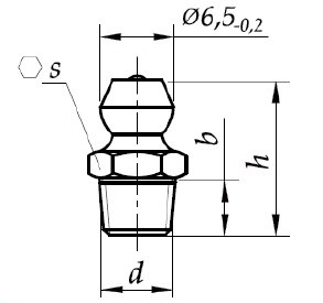Smarowniczka kalamitka prosta M6x1 2 szt Smarowniczka kalamitka prosta M6x1 2 szt