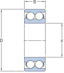 3002 ZZ GBM Łożysko dwurzędowe 15x32x13 3002 ZZ GBM Łożysko dwurzędowe 15x32x13
