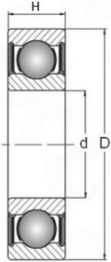 6001 2RSC3 SKF Łożysko kulkowe 12x28x8