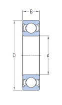 Łożysko kulkowe zwykłe 6010 ZZC3 KOYO 50x80x16