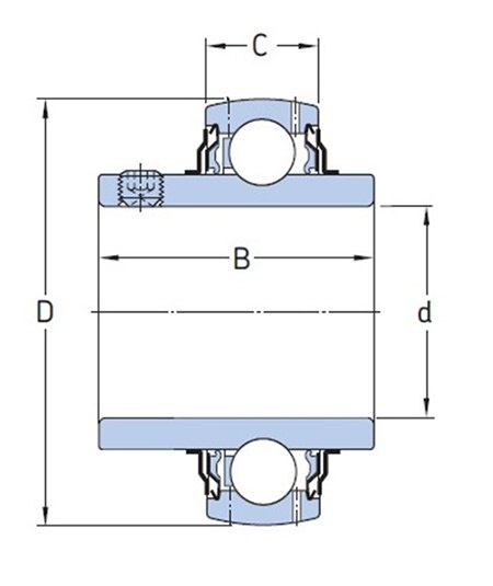 Łożysko samonastawne UC 213 G2 65x120x65,1 SNR Łożysko samonastawne UC 213 G2 65x120x65,1 SNR
