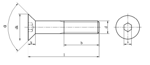 M3x8 Śruby imbusowe DIN 7991 PG A2 10szt. M3x8 Śruby imbusowe DIN 7991 PG A2 10szt.
