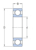 Łożysko kulkowe 6305R1SH2-9TCS35 KOYO 25x62x16