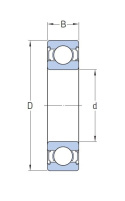 Łożysko 6001 ZZ EZO 12x28x8