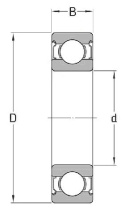 Łożysko Temperaturowe 6204 BHTC4 ZZ 200C 20x47x14