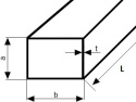 Profil stalowy zamknięty 30x15x1,5 długość 1500mm