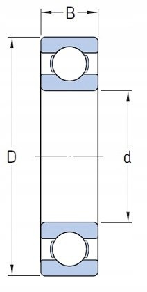 6000 KOYO Łożysko kulkowe 10x26x8 6000 KOYO Łożysko kulkowe 10x26x8