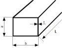 Profil stalowy zamknięty 100x40x2 dł.3000mm