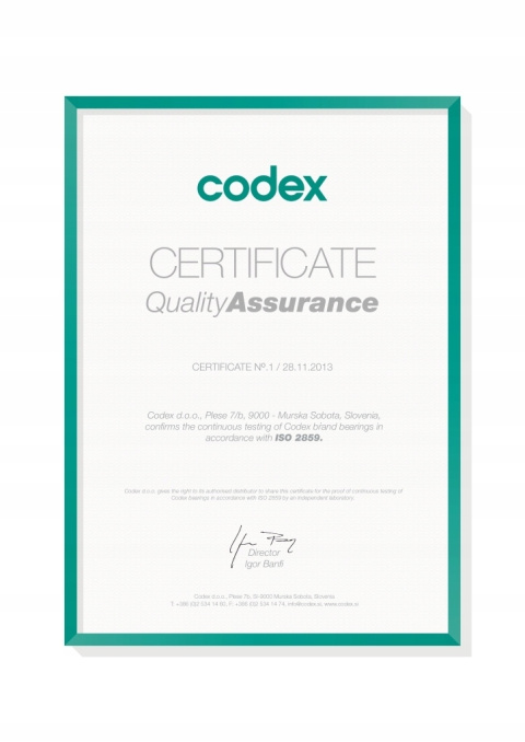 6203 2RS CODEX Łożysko kulkowe 17x40x12 6203 2RS CODEX Łożysko kulkowe 17x40x12
