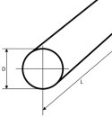 Pręt wałek z mosiądzu fi16 długość 50mm (5cm)