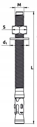 Kotwa pierścieniowa do betonu M12x80 2 szt