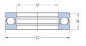 Łożysko oporowe wzdłużne 51212 CODEX 60x95x26