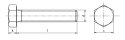 M10x40 Śruby łeb 6-kątny 10.9 czarne DIN 933 5szt