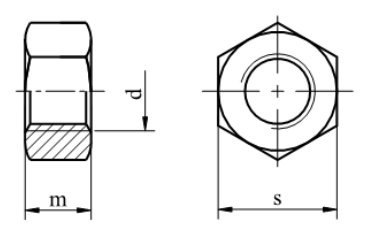 Nakrętki 6-kąt M22x1,5 oc kl.10.9 DIN 934 Nakrętki 6-kąt M22x1,5 oc kl.10.9 DIN 934