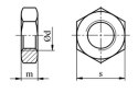 Nakrętka sześciokątna niska M14x1,5 DIN439 A2 2szt