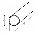 Rura stalowa precyzyjna b/sz 40x3 długość 2000mm