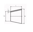 Redukcja nierdzewna 254mm x 129mm AISI 304