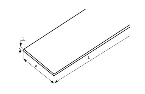 Płaskownik nierdzewny sur 35x20 AISI 304 500mm