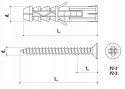 KOŁEK ROZPOROWY Z WKRĘTEM KRX-063540 - 200 SZT