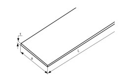 Płaskownik nierdzewny sur 35x25 AISI 304 500mm