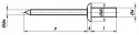 3,2x12,5 AL/ST Nity zrywalne ISO 15973 20szt