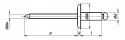 3,2x8x9,5 AL/ST Nity zrywalne AN 381 20szt