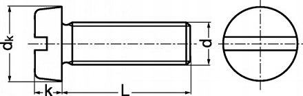 M5x8 Wkręt z łbem walcowym DIN 84 ocynk 10 szt M5x8 Wkręt z łbem walcowym DIN 84 ocynk 10 szt