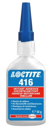 Klej błyskawiczny, po atrybucie temperatury, Lodówka po typie składowania Loctite 416 50g