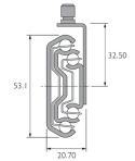 Prowadnica DS5322-0080-2 ACCURIDE