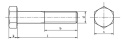 M30x160 Śruby łeb 6-kątny A4 DIN 931 1szt.