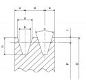 Koło pasowe SPB B 17 100/1 + Tuleja Taper