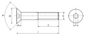 M8x55 Śruby imbusowe kl.10.9 DIN 7991 NG cz 3szt.