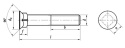 M10x40 Śruby płużne kl.10.9 DIN 608 cz 3szt.