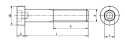 M16x30 Śruby imbusowe niski łeb DIN 6912 cz 1szt.