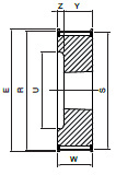 Koło pasowe zębate PD40XH400 SIT