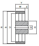 Koło pasowe zębate PD84XH300 SIT