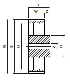 Koło pasowe zębate PD84XH400 SIT