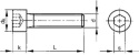 Śruby imbusowe czarne M10x25 8.8 DIN 912 PG 5szt