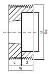 Koło wielorowkowe PYB100L6 SIT