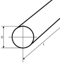 Pręt okrągły stalowy fi 170mm 50mm