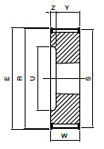 Koło pasowe zębate HDB40-8M20 SIT