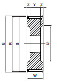 Koło pasowe zębate HDB40-8M50 SIT