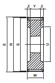 Koło pasowe zębate HDB40-8M85 SIT